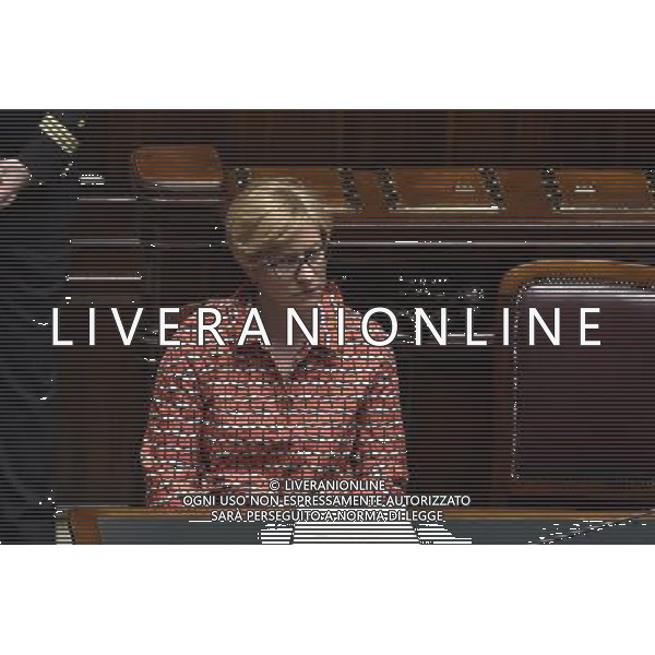 Comunicazione del Premier Matteo Renzi alla Camera e al Senato in vista del Consiglio Europeo Straordinario, Roma 22 aprile 2015 nella foto Roberta Pinotti ©Corradetti/Agenzia Aldo Liverani sas