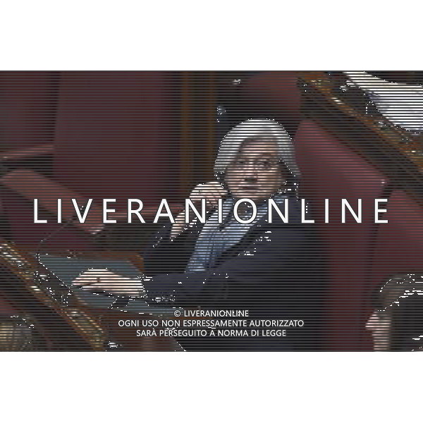 Comunicazione del Premier Matteo Renzi alla Camera e al Senato in vista del Consiglio Europeo Straordinario, Roma 22 aprile 2015 nella foto Rosy Bindi ©Corradetti/Agenzia Aldo Liverani sas
