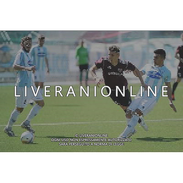 STUDIO SALLY Firenze 22-04-2015 Stadio comunale Buozzi Finale nazionale Coppa Italia categoria Eccellenza Bustese vs Virtus Francavilla nella foto Biason stende Mercorillo foto Roberto Garavaglia - Studio Sally