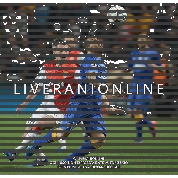 UEFA Champions League 2014/2015 Quarti di Finale Ritorno Monaco (Principato di Monaco) - 22.04.2015 Monaco-Juventus Nella Foto: carlos tevez e toulalan /Ph.Vitez-Ag. Aldo Liverani