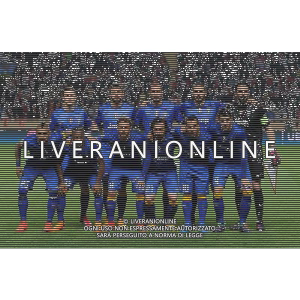 UEFA Champions League 2014/2015 Quarti di Finale Ritorno Monaco (Principato di Monaco) - 22.04.2015 Monaco-Juventus Nella Foto:juventus squadra formazione lichtsteiner,barzagli,chiellini,bonucci,buffon,vidal,evra,marchisio,pirlo,tevez,morata /Ph.Vitez-Ag. Aldo Liverani