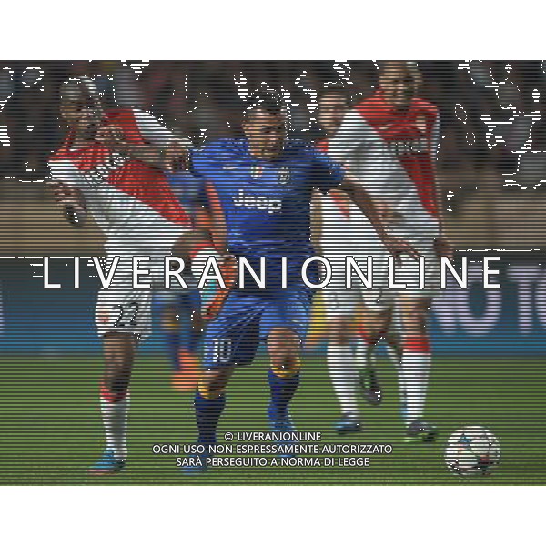 UEFA Champions League 2014/2015 Quarti di Finale Ritorno Monaco (Principato di Monaco) - 22.04.2015 Monaco-Juventus Nella Foto:tevez carlos e kondgbia /Ph.Vitez-Ag. Aldo Liverani