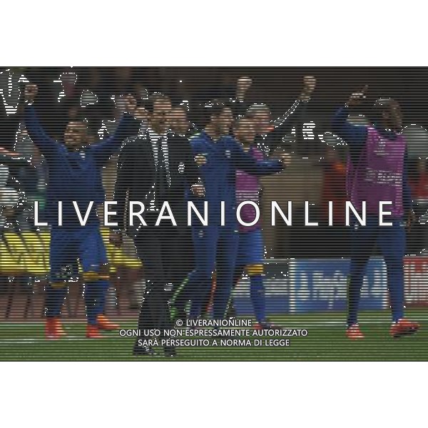 UEFA Champions League 2014/2015 Quarti di Finale Ritorno Monaco (Principato di Monaco) - 22.04.2015 Monaco-Juventus Nella Foto:l\'esultanza di massimo allegri a fine gara /Ph.Vitez-Ag. Aldo Liverani