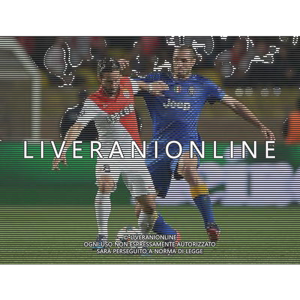 UEFA Champions League 2014/2015 Quarti di Finale Ritorno Monaco (Principato di Monaco) - 22.04.2015 Monaco-Juventus Nella Foto:Moutinho Joao-Chiellini Giorgio /Ph.Vitez-Ag. Aldo Liverani