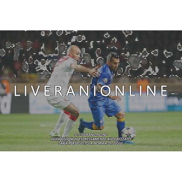 Carlos TEVEZ / Aymen ABDENNOUR - 22.04.2015 - Monaco / Juventus Turin - 1/4Finale retour Champions League Photo : Serge Haouzi / Icon Sport AG ALDO LIVERANI SAS ONLY ITALY