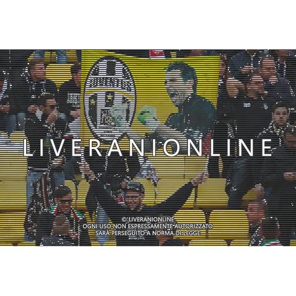 Supporters JUVENTUS DE TURIN - 22.04.2015 - Monaco / Juventus Turin - 1/4Finale retour Champions League Photo : Serge Haouzi / Icon Sport AG ALDO LIVERANI SAS ONLY ITALY