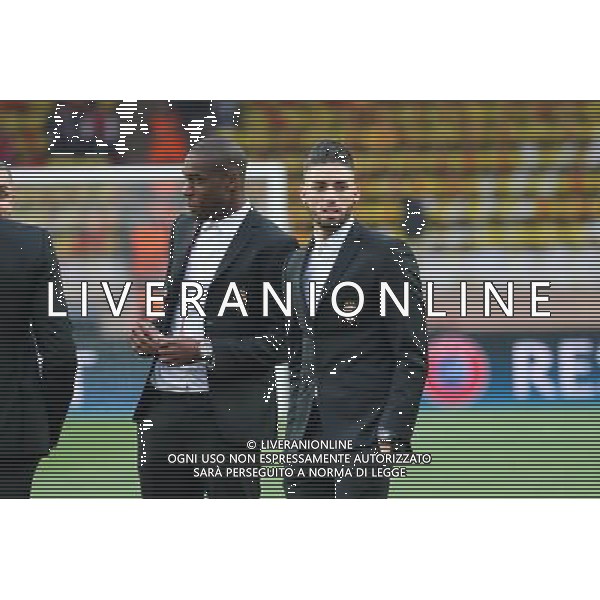Geoffrey KONDOGBIA / Yannick FERREIRA CARRASCO - 22.04.2015 - Monaco / Juventus Turin - 1/4Finale retour Champions League Photo : Serge Haouzi / Icon Sport AG ALDO LIVERANI SAS ONLY ITALY