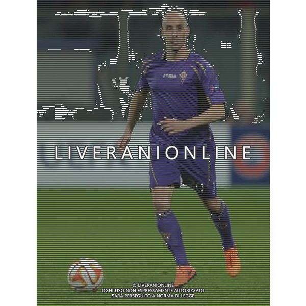 UEFA Europa League 2014/2015 Quarti di Finale Ritorno Firenze - 23.04.2015 Fiorentina-Dinamo Kiev Nella Foto:borja valero /Ph.Vitez-Ag. Aldo Liverani