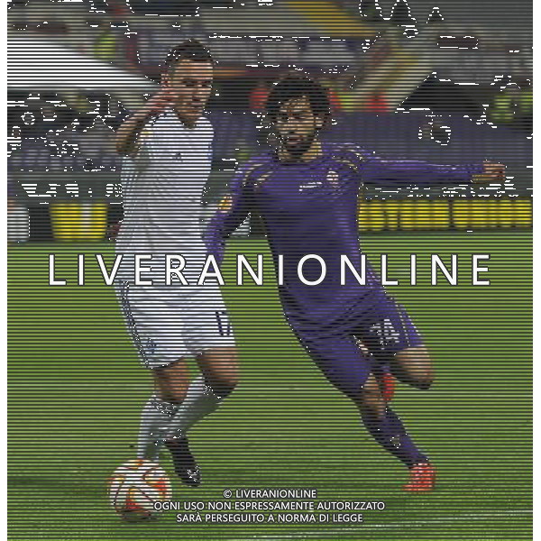 UEFA Europa League 2014/2015 Quarti di Finale Ritorno Firenze - 23.04.2015 Fiorentina-Dinamo Kiev Nella Foto:Rybalka Serhiy-Salah Mohamed /Ph.Vitez-Ag. Aldo Liverani