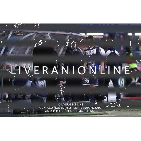 Carton rouge Thomas DASQUET - 24.04.2015 - Nancy / Troyes - 33eme journee de Ligue 2 Photo : Fred Marvaux / Icon Sport /Agenzia Aldo Liverani Sas - ITALY ONLY - EDITORIAL USE ONLY
