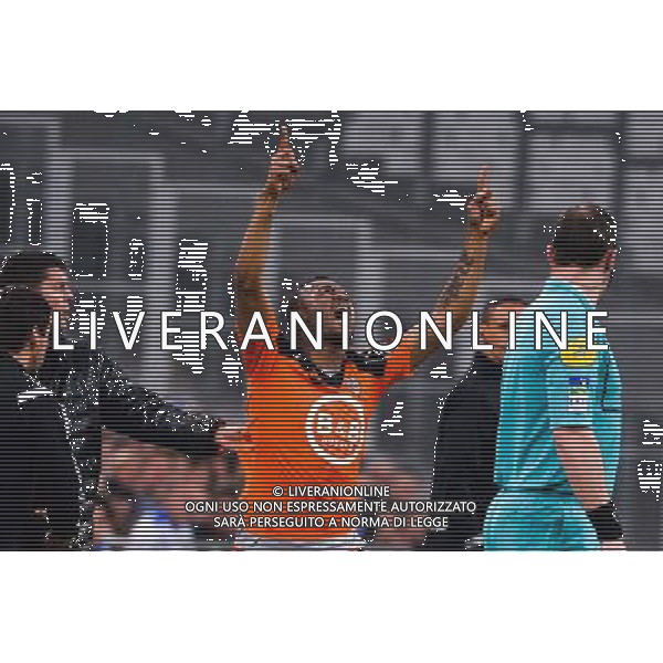 Joie Jordan AYEW - 24.04.2015 - Marseille / Lorient - 34eme journee de Ligue 1 Photo : Gaston Petrelli / Icon Sport /Agenzia Aldo Liverani Sas - ITALY ONLY - EDITORIAL USE ONLY