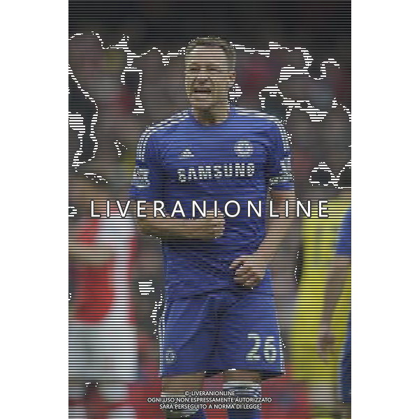Chelsea\'s John Terry celebrates at the final whistle Photographer Ashley Western/CameraSport Football - Barclays Premiership - Arsenal v Chelsea - Sunday 26th April 2015 - Emirates Stadium - London © CameraSport - 43 Linden Ave. Countesthorpe. Leicester. England. LE8 5PG - Tel: +44 (0) 116 277 4147 - admin@camerasport.com - www.camerasport.com /Agenzia Aldo Liverani Sas - ITALY ONLY - EDITORIAL USE ONLY