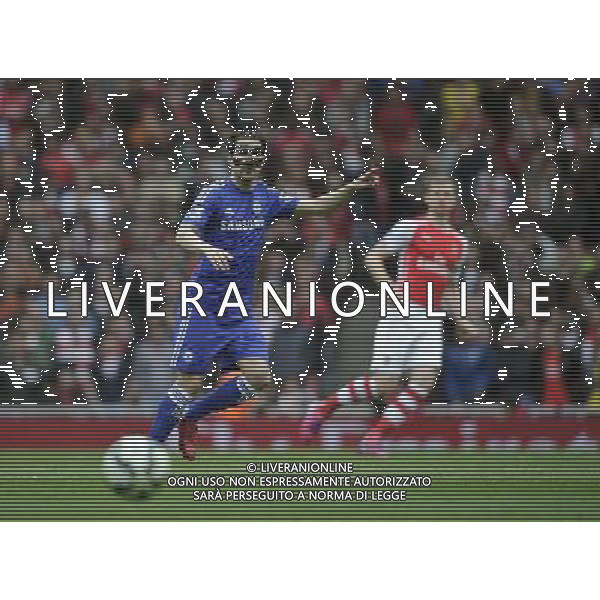Chelsea\'s Cesc Fabregas in action during todays match Photographer Ashley Western/CameraSport Football - Barclays Premiership - Arsenal v Chelsea - Sunday 26th April 2015 - Emirates Stadium - London © CameraSport - 43 Linden Ave. Countesthorpe. Leicester. England. LE8 5PG - Tel: +44 (0) 116 277 4147 - admin@camerasport.com - www.camerasport.com /Agenzia Aldo Liverani Sas - ITALY ONLY - EDITORIAL USE ONLY