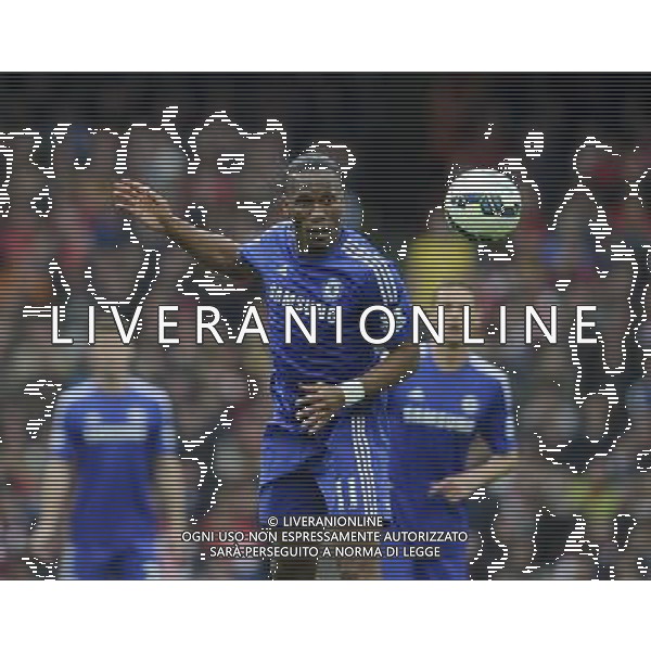 Chelsea\'s Didier Drogba in action during todays match Photographer Ashley Western/CameraSport Football - Barclays Premiership - Arsenal v Chelsea - Sunday 26th April 2015 - Emirates Stadium - London © CameraSport - 43 Linden Ave. Countesthorpe. Leicester. England. LE8 5PG - Tel: +44 (0) 116 277 4147 - admin@camerasport.com - www.camerasport.com /Agenzia Aldo Liverani Sas - ITALY ONLY - EDITORIAL USE ONLY