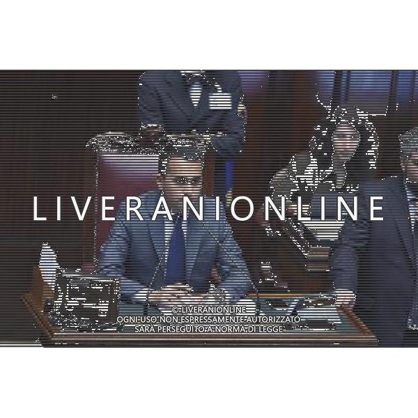 Esame e Votazione alla Camera delle questioni pregiudiziali riferite al disegno di legge elettorale -Roma 28 aprile 2015 nella foto Luigi Di Maio ©Corradetti/Agenzia Aldo Liverani Sas