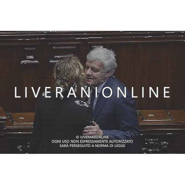 Esame e Votazione alla Camera delle questioni pregiudiziali riferite al disegno di legge elettorale -Roma 28 aprile 2015 nella foto Marianna Madia e Gian Luca Galletti ©Corradetti/Agenzia Aldo Liverani Sas