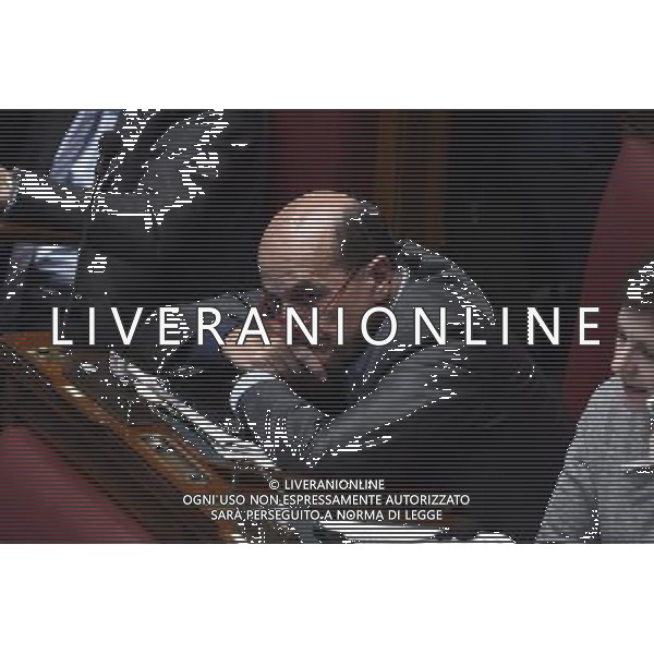 Esame e Votazione alla Camera delle questioni pregiudiziali riferite al disegno di legge elettorale - Roma 28 aprile 2015 nella foto Bersani PierLuigi ©Corradetti/Agenzia Aldo Liverani Sas