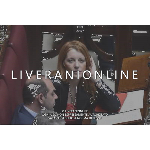 Esame e Votazione alla Camera delle questioni pregiudiziali riferite al disegno di legge elettorale - Roma 28 aprile 2015 nella foto Brambilla Michela Vittoria ©Corradetti/Agenzia Aldo Liverani Sas
