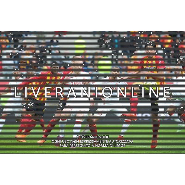 Dimitar BERBATOV / Layvin KURZAWA / Pablo CHAVARRIA / Loick LANDRE - 26.04.2015 - Lens / Monaco - 34eme journee de Ligue 1 Photo : Nolwenn Le Gouic / Icon Sport /Agenzia Aldo Liverani sas - ITALY ONLY - EDITORIAL USE ONLY