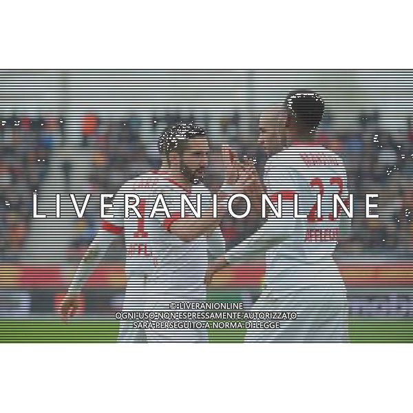 Joie Joao MOUTINHO - 26.04.2015 - Lens / Monaco - 34eme journee de Ligue 1 Photo : Nolwenn Le Gouic / Icon Sport /Agenzia Aldo Liverani sas - ITALY ONLY - EDITORIAL USE ONLY