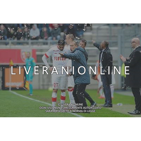 Leonardo JARDIM / Yannick FERREIRA CARRASCO - 26.04.2015 - Lens / Monaco - 34eme journee de Ligue 1 Photo : Nolwenn Le Gouic / Icon Sport /Agenzia Aldo Liverani sas - ITALY ONLY - EDITORIAL USE ONLY