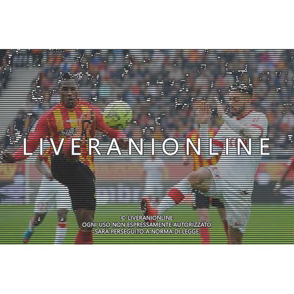 Loick LANDRE / Yannick FERREIRA CARRASCO - 26.04.2015 - Lens / Monaco - 34eme journee de Ligue 1 Photo : Nolwenn Le Gouic / Icon Sport /Agenzia Aldo Liverani sas - ITALY ONLY - EDITORIAL USE ONLY