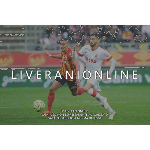 Yannick FERREIRA CARRASCO / Alharbi EL JADEYAOUI - 26.04.2015 - Lens / Monaco - 34eme journee de Ligue 1 Photo : Nolwenn Le Gouic / Icon Sport /Agenzia Aldo Liverani sas - ITALY ONLY - EDITORIAL USE ONLY