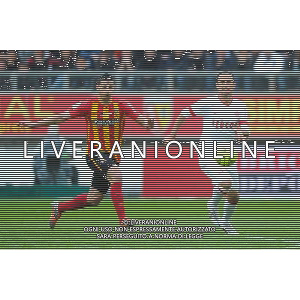 Yoann TOUZGHAR / Ricardo CARVALHO - 26.04.2015 - Lens / Monaco - 34eme journee de Ligue 1 Photo : Nolwenn Le Gouic / Icon Sport /Agenzia Aldo Liverani sas - ITALY ONLY - EDITORIAL USE ONLY