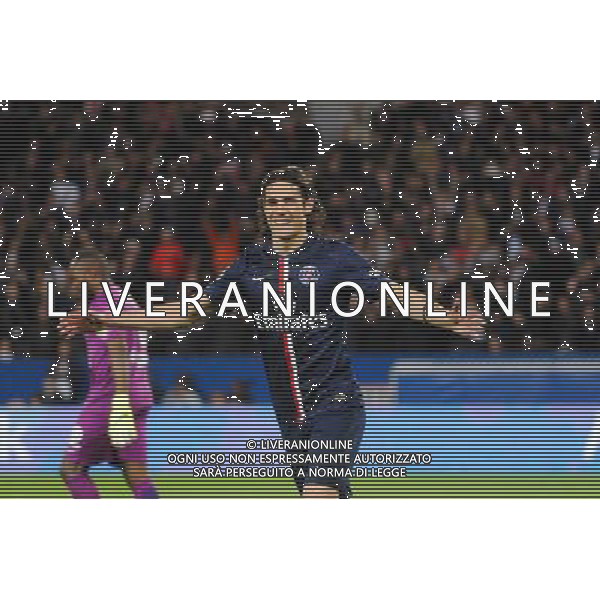 Joie Edinson CAVANI - 28.04.2015 - Paris Saint Germain / Metz - Match en retard - 32eme journee Ligue 1 Photo : Nolwenn Le Gouic / Icon Sport /Agenzia Aldo Liverani sas - ITALY ONLY - EDITORIAL USE ONLY