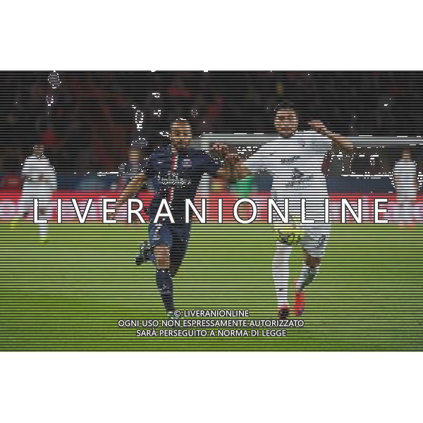 Lucas MOURA / Jose Luis PALOMINO - 28.04.2015 - Paris Saint Germain / Metz - Match en retard - 32eme journee Ligue 1 Photo : Nolwenn Le Gouic / Icon Sport /Agenzia Aldo Liverani sas - ITALY ONLY - EDITORIAL USE ONLY