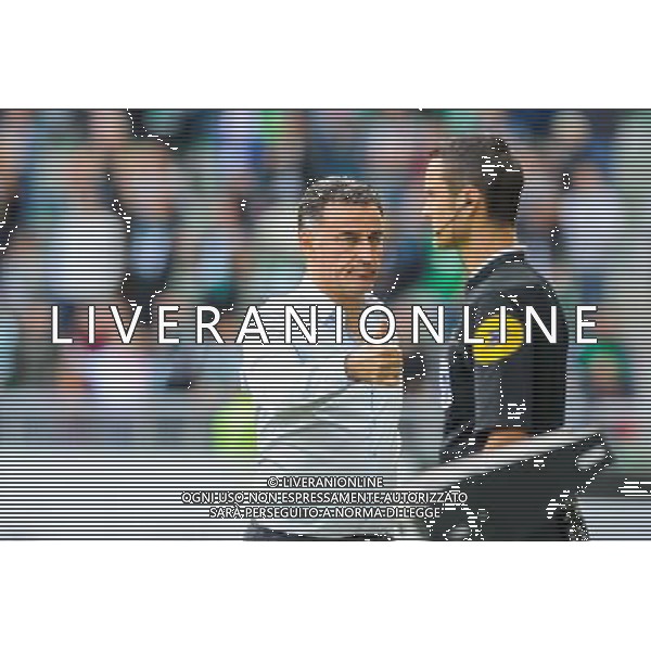 Christophe GALTIER / QUATRIEME ARBITRE - 26.04.2015 - Saint Etienne / Montpellier - 34eme journee de Ligue 1 Photo : Jean Paul Thomas / Icon Sport /Agenzia Aldo Liverani sas - ITALY ONLY - EDITORIAL USE ONLY