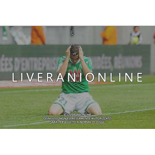 Deception Romain HAMOUMA - 26.04.2015 - Saint Etienne / Montpellier - 34eme journee de Ligue 1 Photo : Jean Paul Thomas / Icon Sport /Agenzia Aldo Liverani sas - ITALY ONLY - EDITORIAL USE ONLY