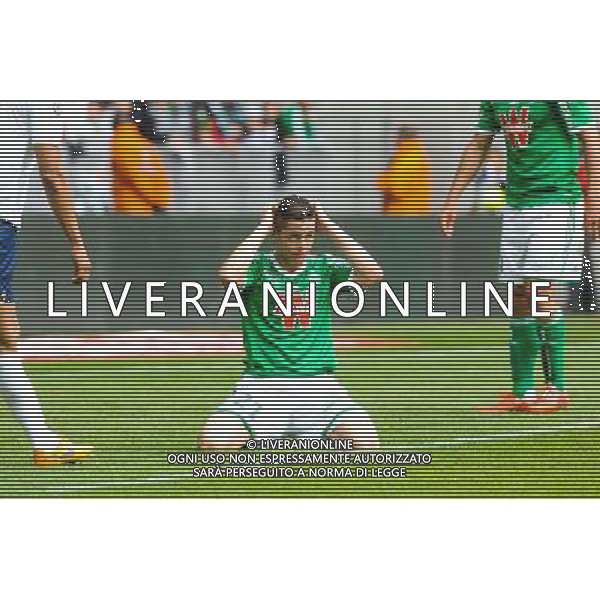 Deception Romain HAMOUMA - 26.04.2015 - Saint Etienne / Montpellier - 34eme journee de Ligue 1 Photo : Jean Paul Thomas / Icon Sport /Agenzia Aldo Liverani sas - ITALY ONLY - EDITORIAL USE ONLY