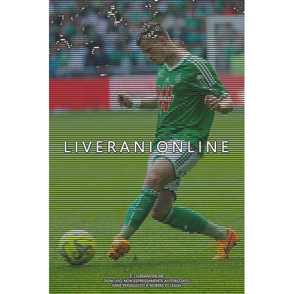 Franck TABANOU - 26.04.2015 - Saint Etienne / Montpellier - 34eme journee de Ligue 1 Photo : Jean Paul Thomas / Icon Sport /Agenzia Aldo Liverani sas - ITALY ONLY - EDITORIAL USE ONLY