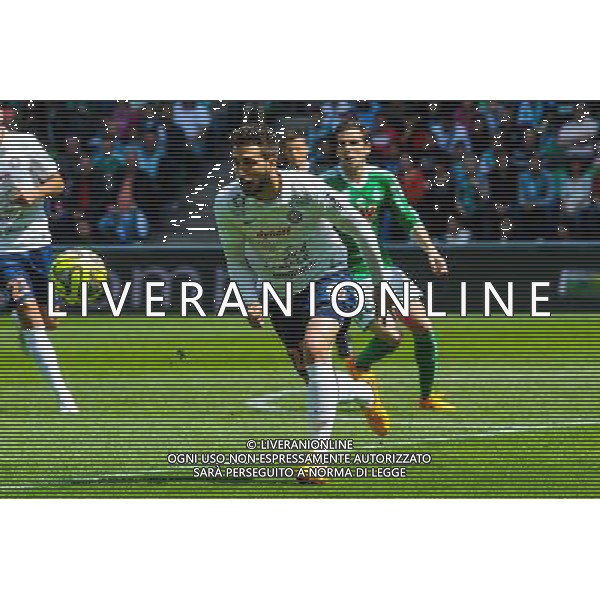 Mathieu DEPLAGNE - 26.04.2015 - Saint Etienne / Montpellier - 34eme journee de Ligue 1 Photo : Jean Paul Thomas / Icon Sport /Agenzia Aldo Liverani sas - ITALY ONLY - EDITORIAL USE ONLY