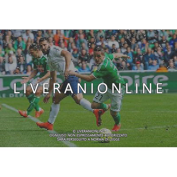 Romain HAMOUMA - 26.04.2015 - Saint Etienne / Montpellier - 34eme journee de Ligue 1 Photo : Jean Paul Thomas / Icon Sport /Agenzia Aldo Liverani sas - ITALY ONLY - EDITORIAL USE ONLY