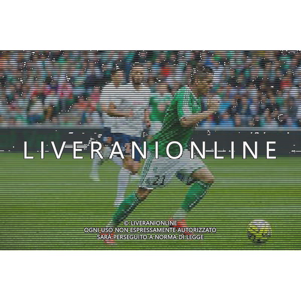 Romain HAMOUMA - 26.04.2015 - Saint Etienne / Montpellier - 34eme journee de Ligue 1 Photo : Jean Paul Thomas / Icon Sport /Agenzia Aldo Liverani sas - ITALY ONLY - EDITORIAL USE ONLY