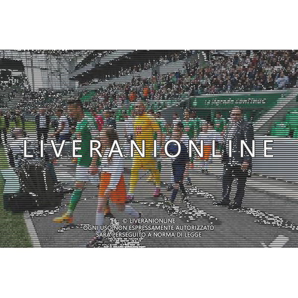 Stephane RUFFIER - 26.04.2015 - Saint Etienne / Montpellier - 34eme journee de Ligue 1 Photo : Jean Paul Thomas / Icon Sport /Agenzia Aldo Liverani sas - ITALY ONLY - EDITORIAL USE ONLY