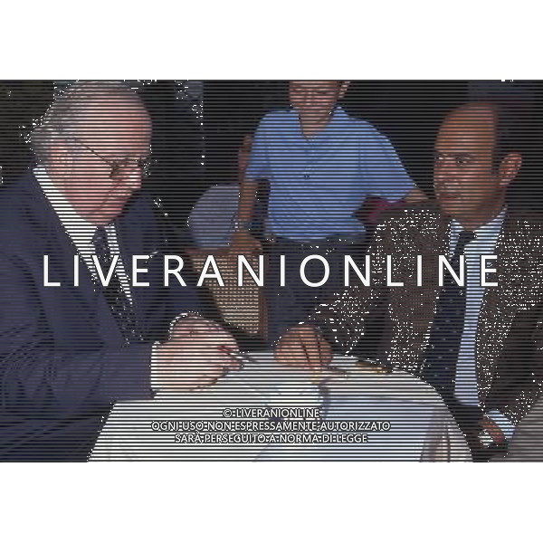 RENATO ALTISSIMO POLITICO CON GIOVANNI SPADOLINI NEL 1989 - RETROSPETTIVA ©ARCHIVIO/AGENZIA ALDO LIVERANI SAS
