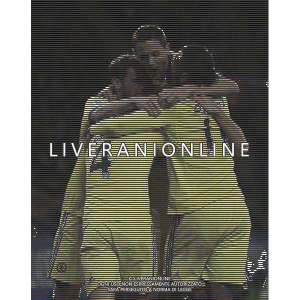 Chelsea\'s John Terry (Hidden) celebrates scoring his sides second goal Photographer Jack Phillips/CameraSport Football - Barclays Premiership - Leicester City v Chelsea - Wednesday 29th April 2015 - King Power Stadium - Leicester © CameraSport - 43 Linden Ave. Countesthorpe. Leicester. England. LE8 5PG - Tel: +44 (0) 116 277 4147 - admin@camerasport.com - www.camerasport.com /Agenzia Aldo Liverani sas - ITALY ONLY - EDITORIAL USE ONLY