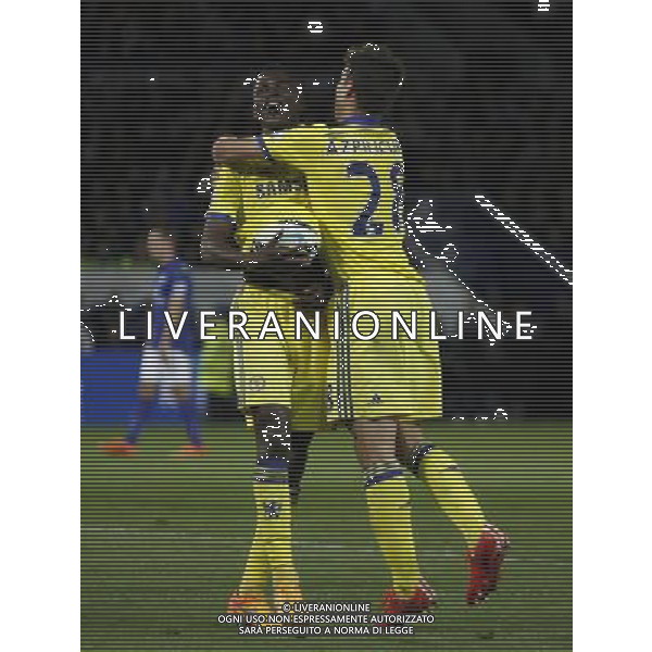 Chelsea\'s Ramires (L) celebrates scoring his sides third goal Photographer Jack Phillips/CameraSport Football - Barclays Premiership - Leicester City v Chelsea - Wednesday 29th April 2015 - King Power Stadium - Leicester © CameraSport - 43 Linden Ave. Countesthorpe. Leicester. England. LE8 5PG - Tel: +44 (0) 116 277 4147 - admin@camerasport.com - www.camerasport.com /Agenzia Aldo Liverani sas - ITALY ONLY - EDITORIAL USE ONLY
