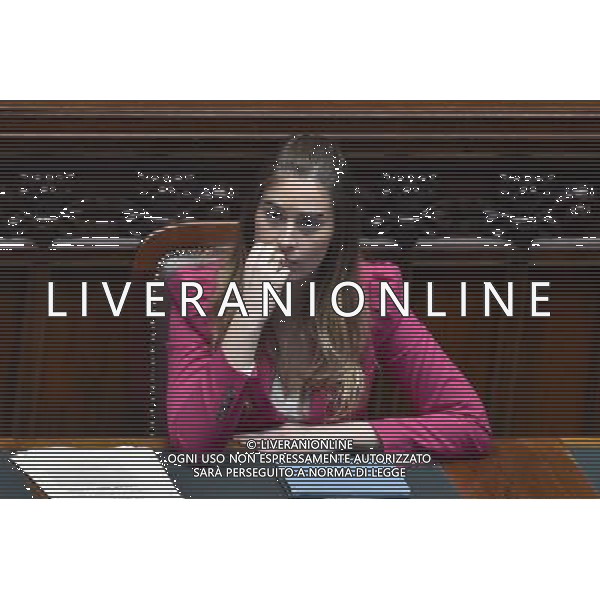 Roma - 30/04/2015 - Montecitorio - Voto di fiducia sulla legge elettorale Italicum - nella foto: Maria Elena Boschi / Ph. Fabrizio Corradetti - Ag. Aldo Liverani Sas