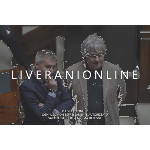 Roma - 30/04/2015 - Montecitorio - Voto di fiducia sulla legge elettorale Italicum - nella foto: Ermete Realacci e Lorenzo Guerini / Ph. Fabrizio Corradetti - Ag. Aldo Liverani Sas