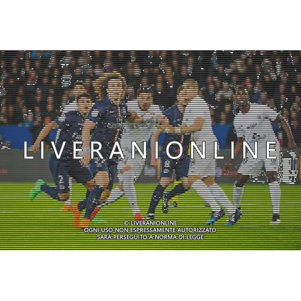 David LUIZ / Jose Luis PALOMINO - 28.04.2015 - Paris Saint Germain / Metz - Match en retard - 32eme journee Ligue 1 Photo : Nolwenn Le Gouic / Icon Sport AG ALDO LIVERANI SAS ONLY ITALY