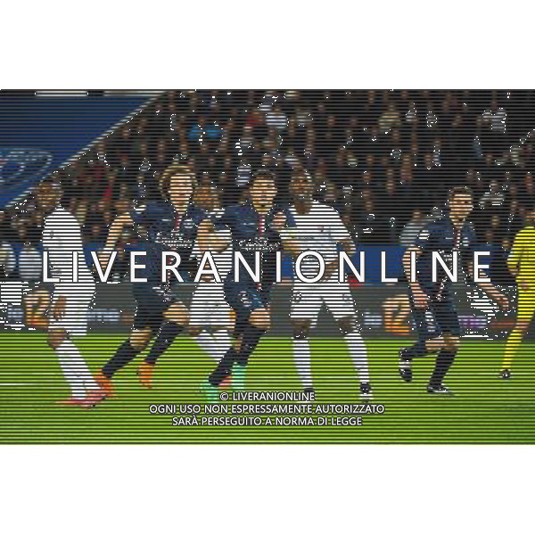 David LUIZ / Thiago SILVA - 28.04.2015 - Paris Saint Germain / Metz - Match en retard - 32eme journee Ligue 1 Photo : Nolwenn Le Gouic / Icon Sport AG ALDO LIVERANI SAS ONLY ITALY
