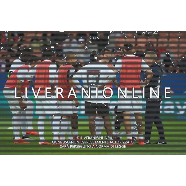 Groupe Metz avec le tee shirt \'Ensemble sauvons Serge ATLAOUI\' - 28.04.2015 - Paris Saint Germain / Metz - Match en retard - 32eme journee Ligue 1 Photo : Nolwenn Le Gouic / Icon Sport AG ALDO LIVERANI SAS ONLY ITALY