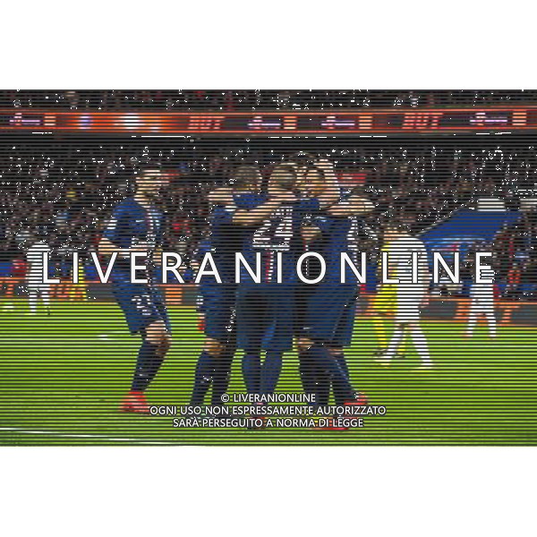Joie Gregory VAN DER WIEL / groupe PSG - 28.04.2015 - Paris Saint Germain / Metz - Match en retard - 32eme journee Ligue 1 Photo : Nolwenn Le Gouic / Icon Sport AG ALDO LIVERANI SAS ONLY ITALY
