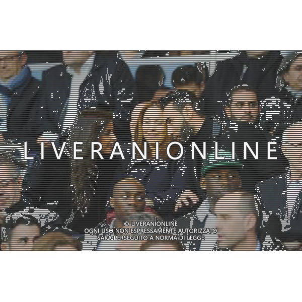 La Fouine / Malika MENARD - 28.04.2015 - Paris Saint Germain / Metz - Match en retard - 32eme journee Ligue 1 Photo : Nolwenn Le Gouic / Icon Sport AG ALDO LIVERANI SAS ONLY ITALY