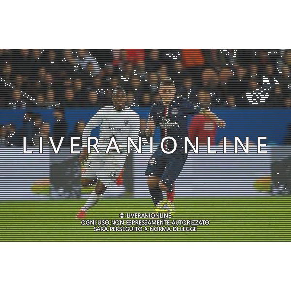 Marco VERRATTI / Yeni NGBAKOTO - 28.04.2015 - Paris Saint Germain / Metz - Match en retard - 32eme journee Ligue 1 Photo : Nolwenn Le Gouic / Icon Sport AG ALDO LIVERANI SAS ONLY ITALY