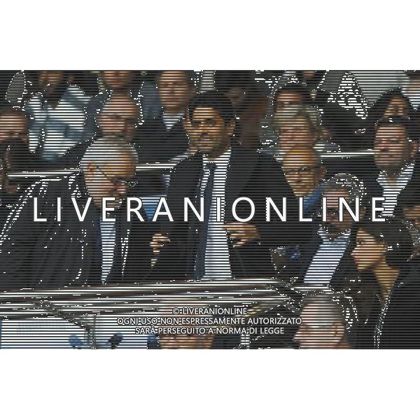 Nasser AL KHELAIFI - 28.04.2015 - Paris Saint Germain / Metz - Match en retard - 32eme journee Ligue 1 Photo : Nolwenn Le Gouic / Icon Sport AG ALDO LIVERANI SAS ONLY ITALY